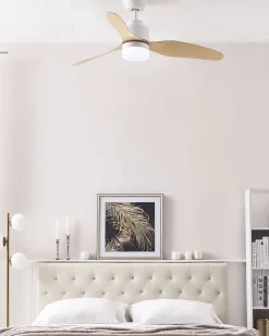 Ventoinha De Teto Branca Com Luz Led Anderson