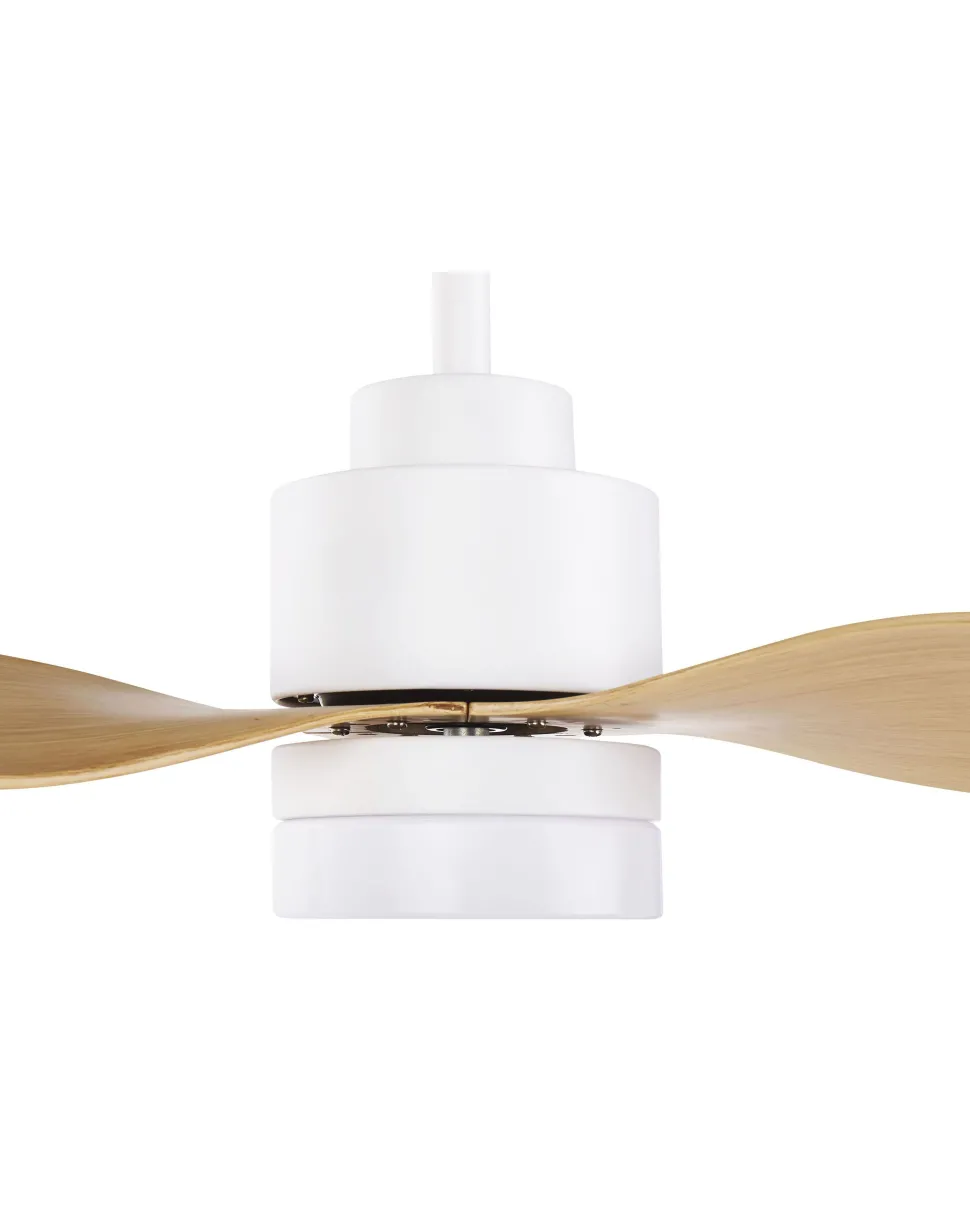 Ventoinha De Teto Branca Com Luz Led Anderson