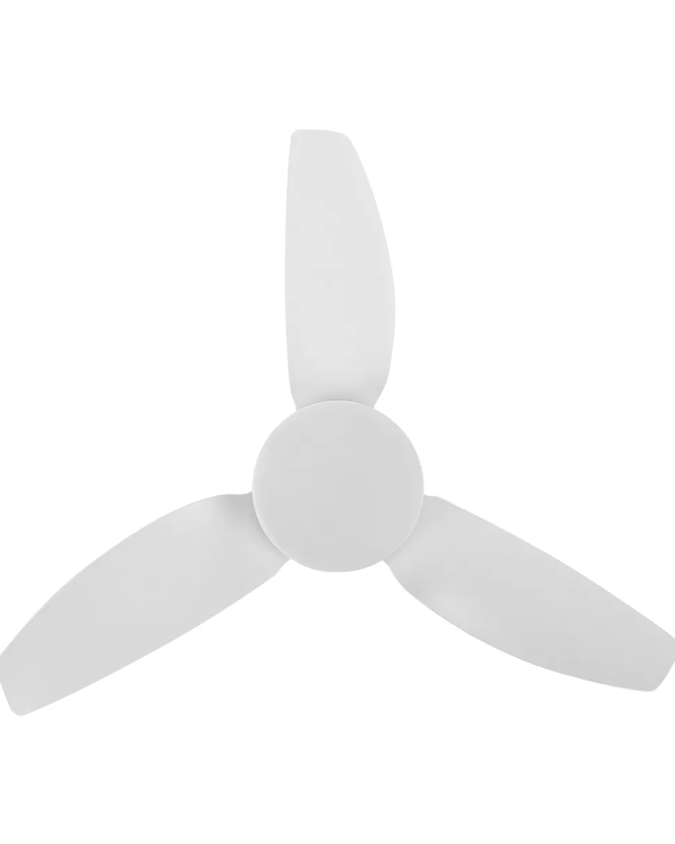 Ventoinha De Teto Branca Com Luz Led Toplica