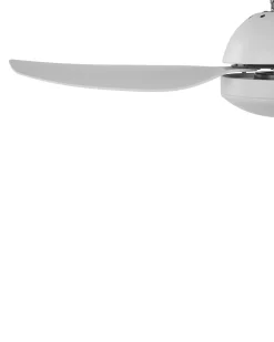 Ventoinha De Teto Branca Com Luz Led Toplica