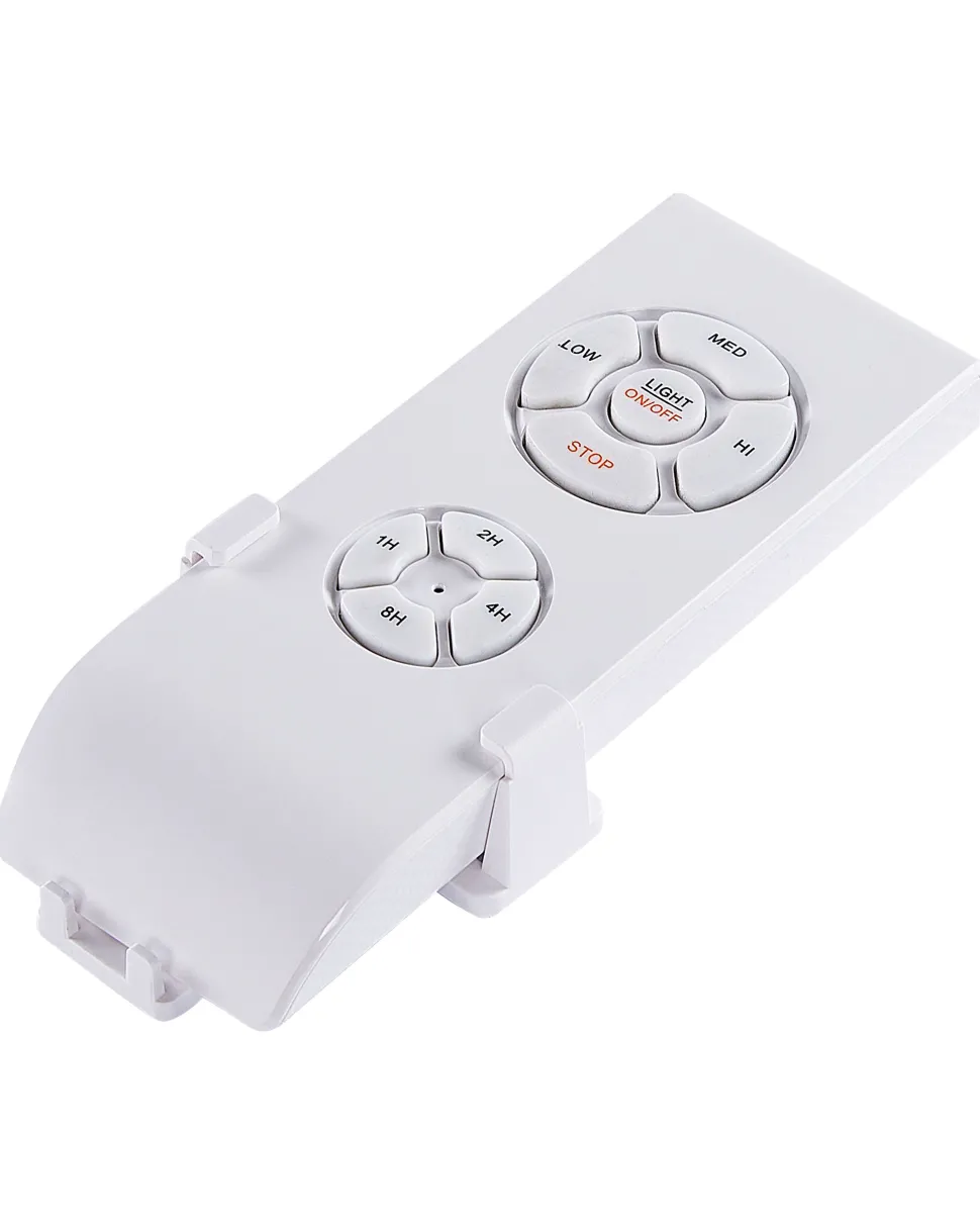 Ventoinha De Teto Castanha E Branca Com Iluminação Logan