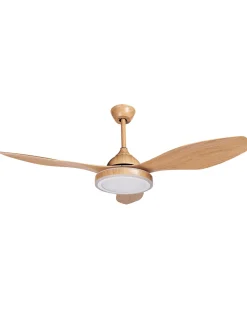 Ventoinha De Teto Castanha Com Iluminação Muddy