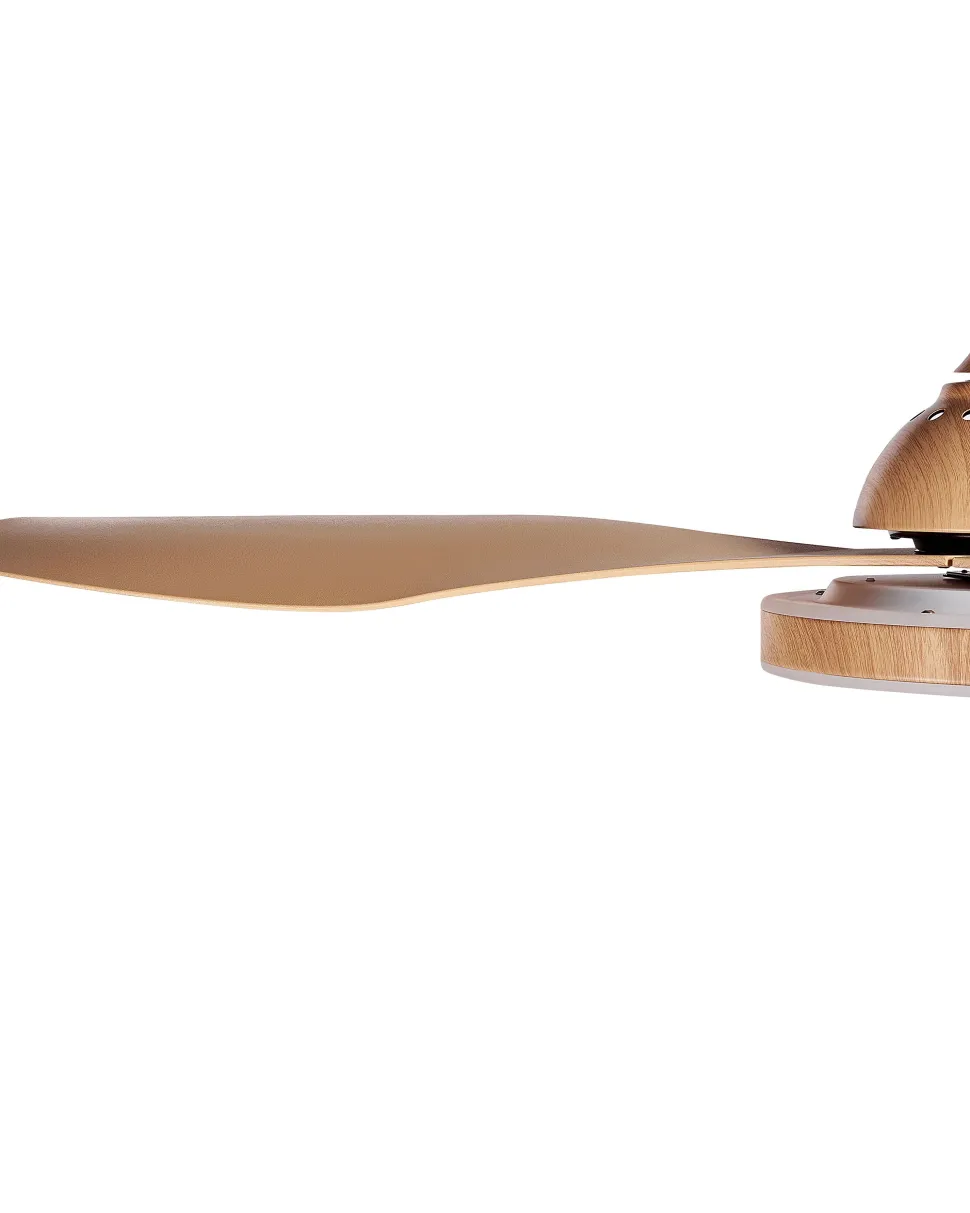 Ventoinha De Teto Castanha Com Iluminação Muddy