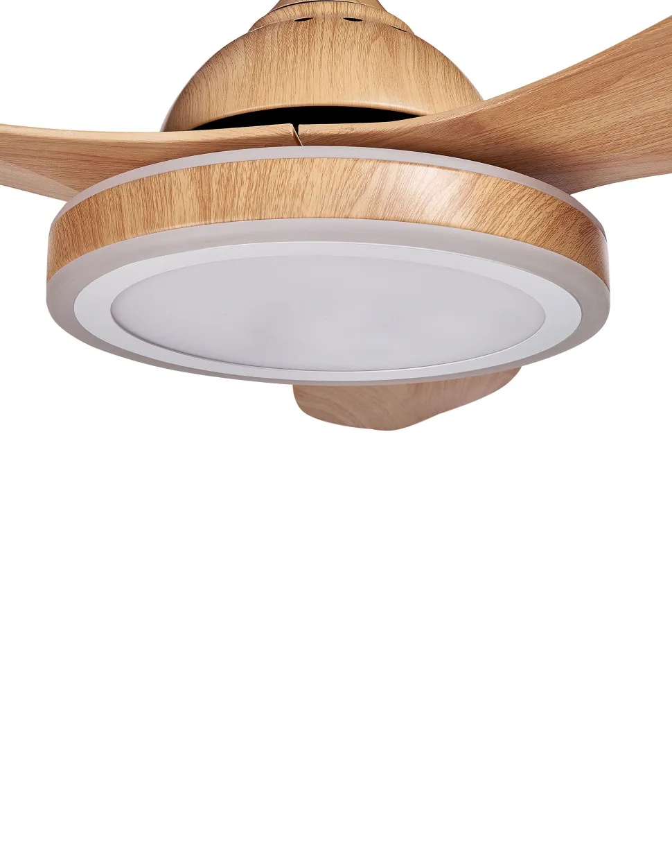 Ventoinha De Teto Castanha Com Iluminação Muddy