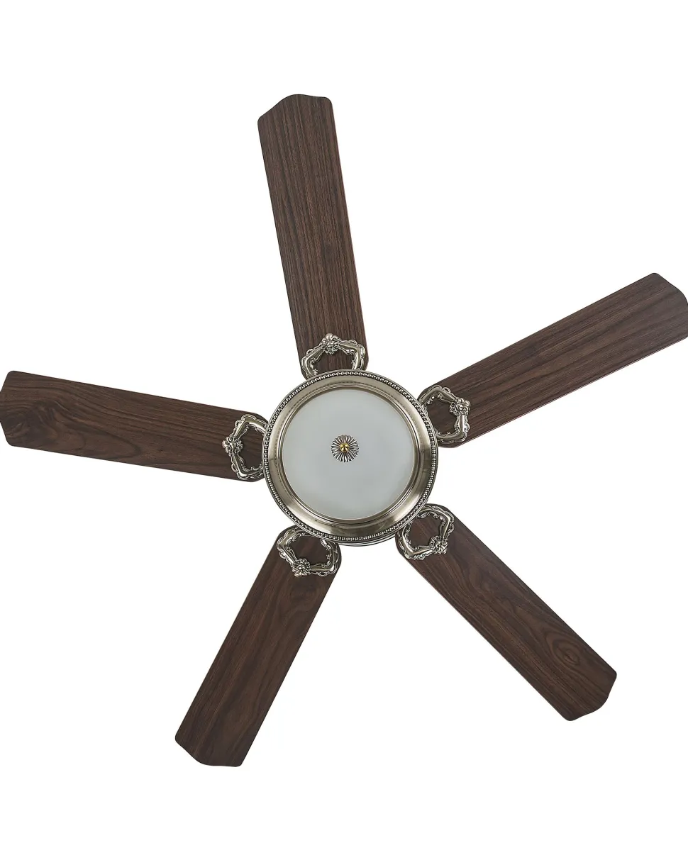 Ventoinha De Teto Dourada Com Luz Led Begej