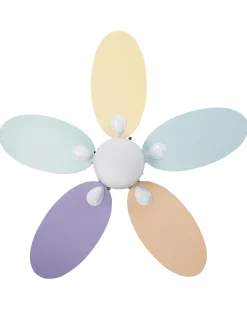 Ventoinha De Teto Multicolor Com Iluminação Weber