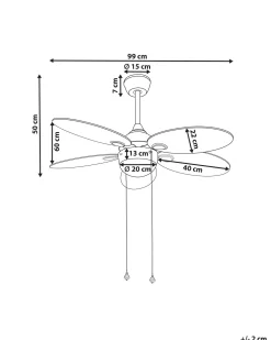 Ventoinha De Teto Multicolor Com Iluminação Weber