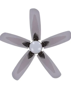 Ventoinha De Teto Prateada Com Iluminação Coyote