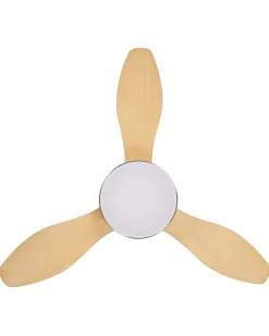 Ventoinha De Teto Prateada Com Luz Led Banderas