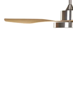 Ventoinha De Teto Prateada Com Luz Led Banderas