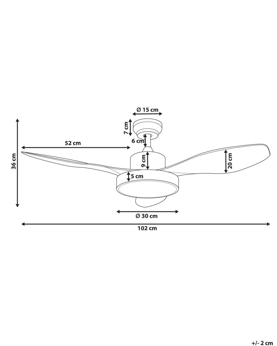 Ventoinha De Teto Prateada Com Luz Led Banderas