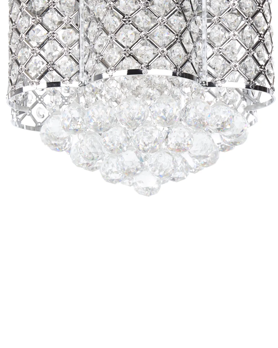 Ventoinha De Teto Prateada Com Luz Huai