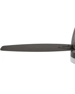 Ventoinha De Teto Preta E Castanha Com Luz Led Mlava